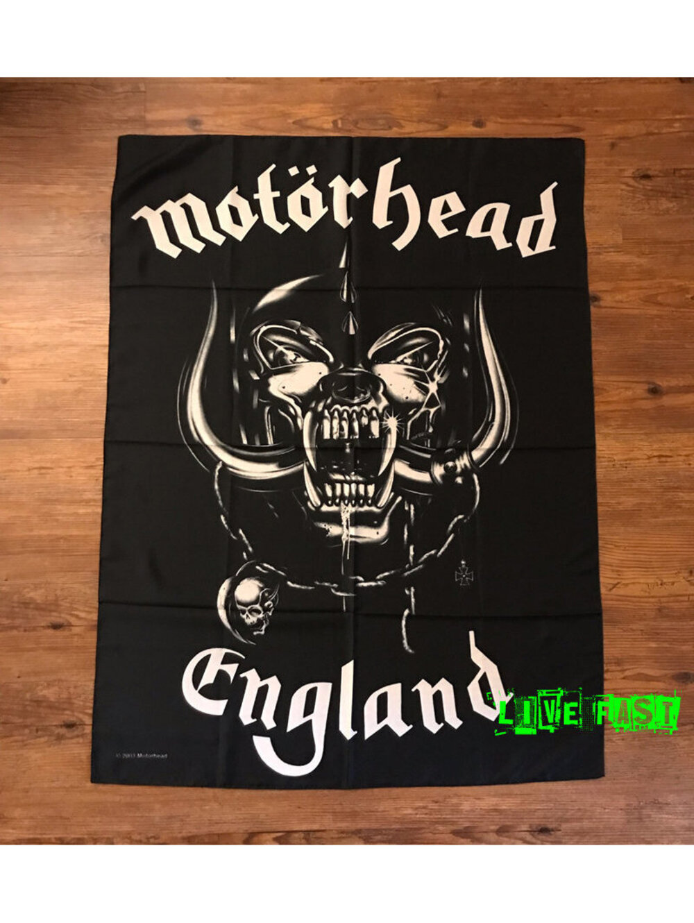 MOTORHEAD - ENGLAND FLAG Flag Banner Tapestry Fabric Poster Vintage 2003